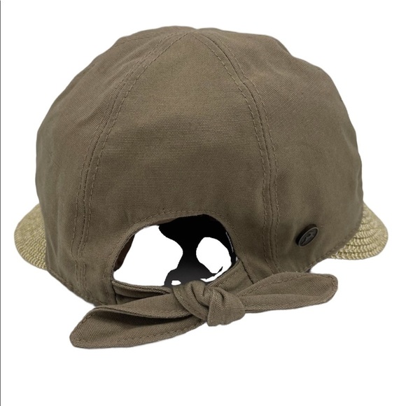 Women's Baseball Style Paper Braid Large Brim Sun Hat - Picture 3 of 7